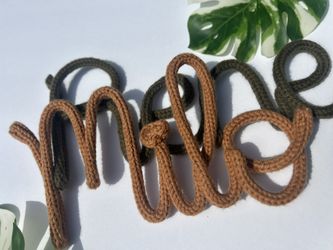 Custom Knitted Decor / Name Sign , Name , Signs , Wall Decor Knitted Name Sign , Name , Signs , Wall Decor , Baby Room ,tricotin , Baby Things
