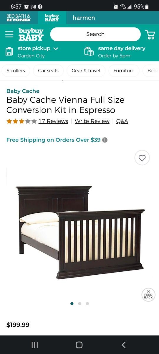 Vienna crib top conversion kit