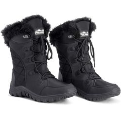Black Snow Boots Size 8