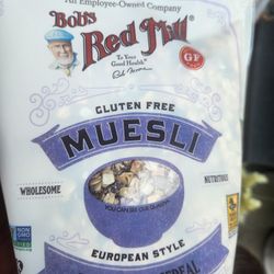 BOB RED  MILL  GLUTEN FREE  MUESLI EUROPEAN  STYLE  HOT/ COLD CEREAL  4 BAG IN BOX 