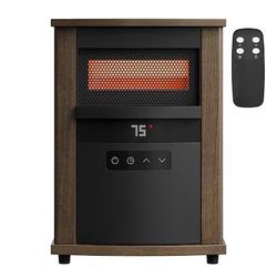 New- Utilitech - Cabinet Indoor Electric Space Heater with Thermostat and Remote