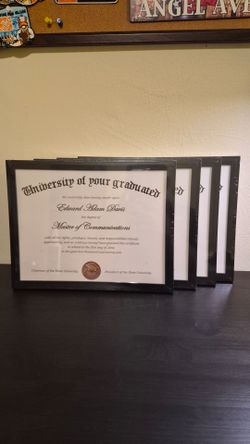 Certificates Black Frames