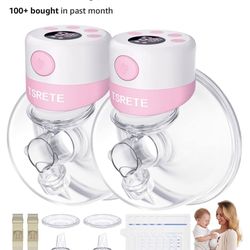 TSRETE Breast Pump, Double Wearable Breast Pump, 