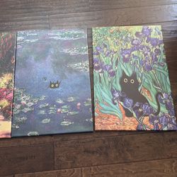 Cat paintings
