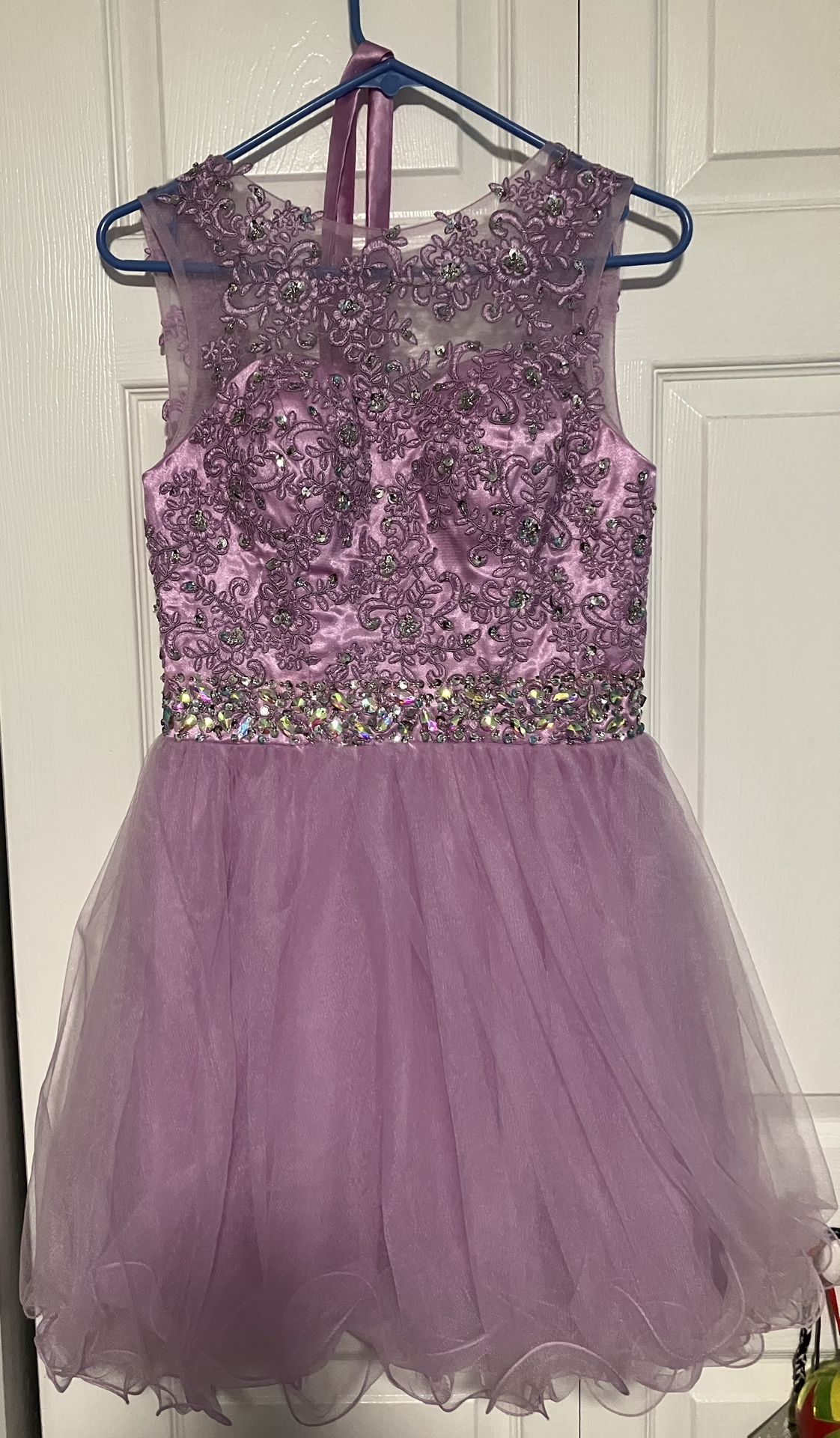 Short Purple Formal Dress