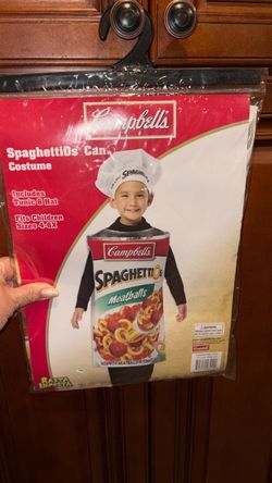 Campbell. SpaghettiOs. Child. Boy/girl. Halloween costume. S. 4-6. New
