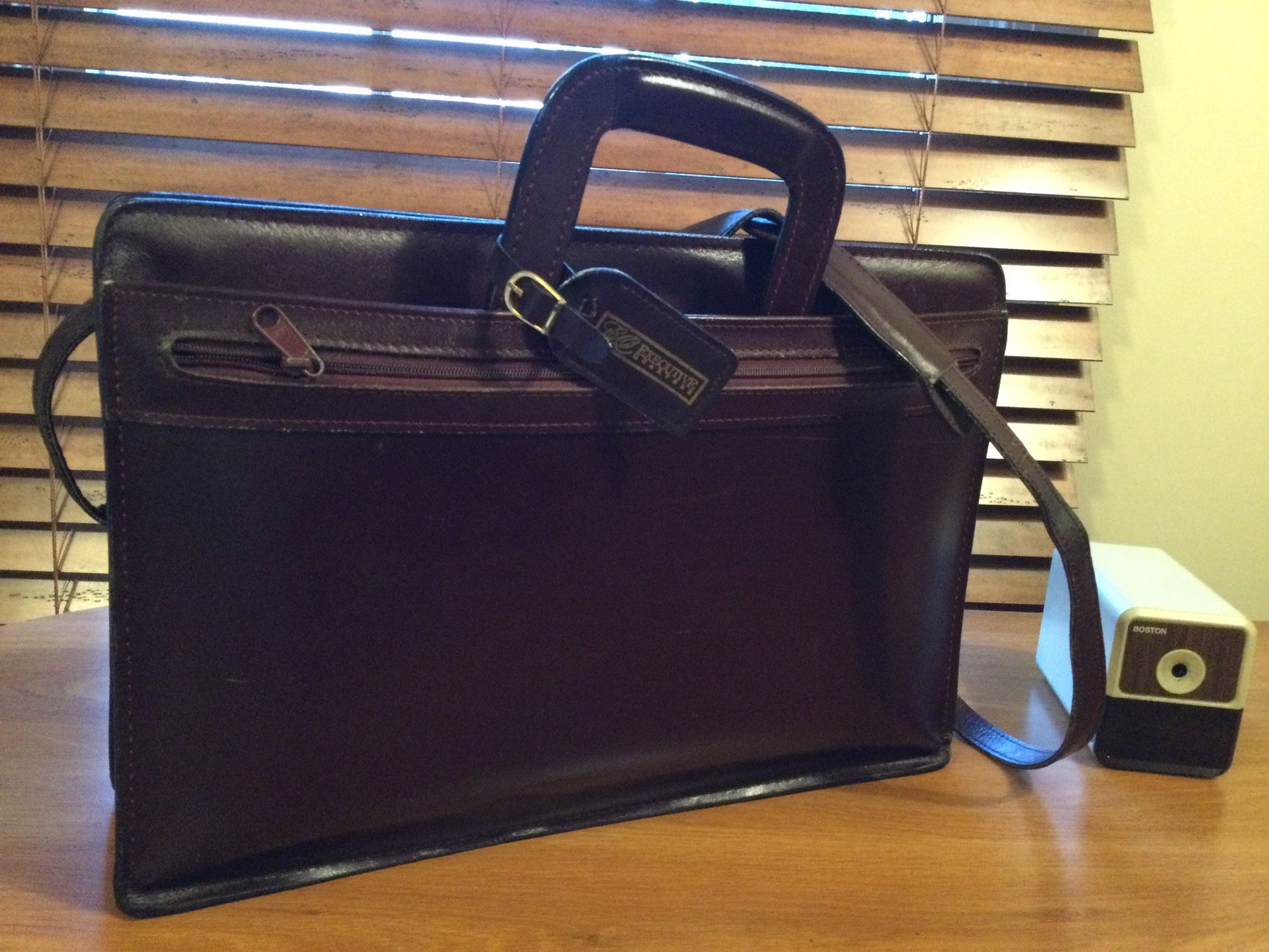 Leather briefcase