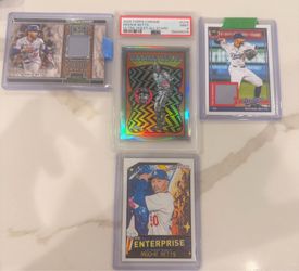 2025 Topps Mookie Betts Ultra Violet PSA9 Lot (5) 2 Patch One /99 Boxloader +