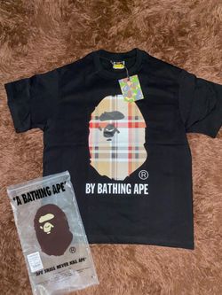 BAPE A Bathing Ape Plaid Graphic T-Shirt