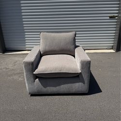 Swivel Accent Chair (360°) Taupe Fabric