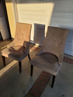 Two Fabric Chairs