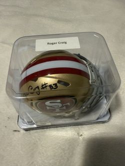 49ers Autographed Mini Helmet Roger Craig