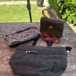 Women’s Purses - Brown Calvin Klein, Black Tommy Hilfiger, Betsey Johnson