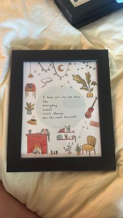 Framed Illustrated Quote Art Print