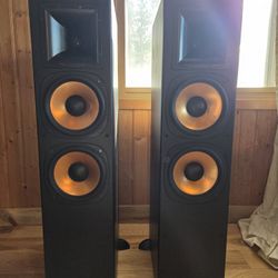 Klipsch RF3 II Black Tower Speakers