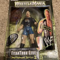 Steve Austin Smackdown Titantron Wrestlemania Series 2 Action Figure 