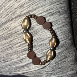 Brown and tan bracelet