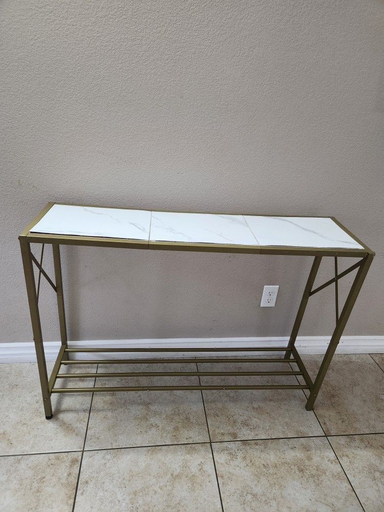 2-Tier Entry Way Console Entrance Table, Narrow Sofa Table