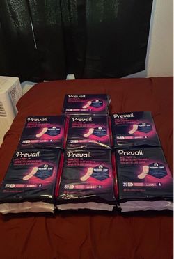 7 packs of Prevail Pads