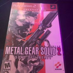 Metal Gear Solid 2 Sons Of Liberty PS2 Complete CIB - Tested