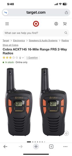 Cobra 2 way radio
