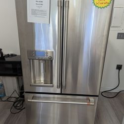 GE Cafe 22.2 Cu Ft. Smart French Door Refrigerator W/ Hot Water Dispenser, Counter Depth