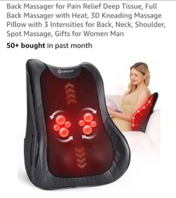 Back Massager with Heat and 3D Kneading