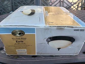 Hampton Bay Earle 15-Inch Flush Mount Ceiling Light