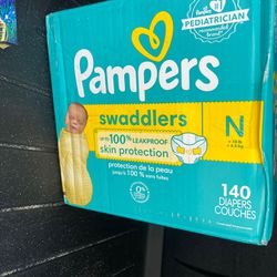 Newborn Pampers Diapers Unopened Box. New 144