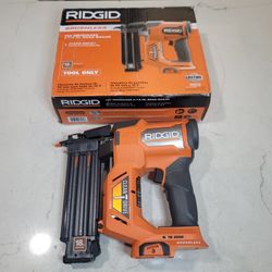 RIDGID 18V Brushless Cordless 18-Gauge 2-1/8 in. Brad Nailer (Tool Only) with CLEAN DRIVE Technology
