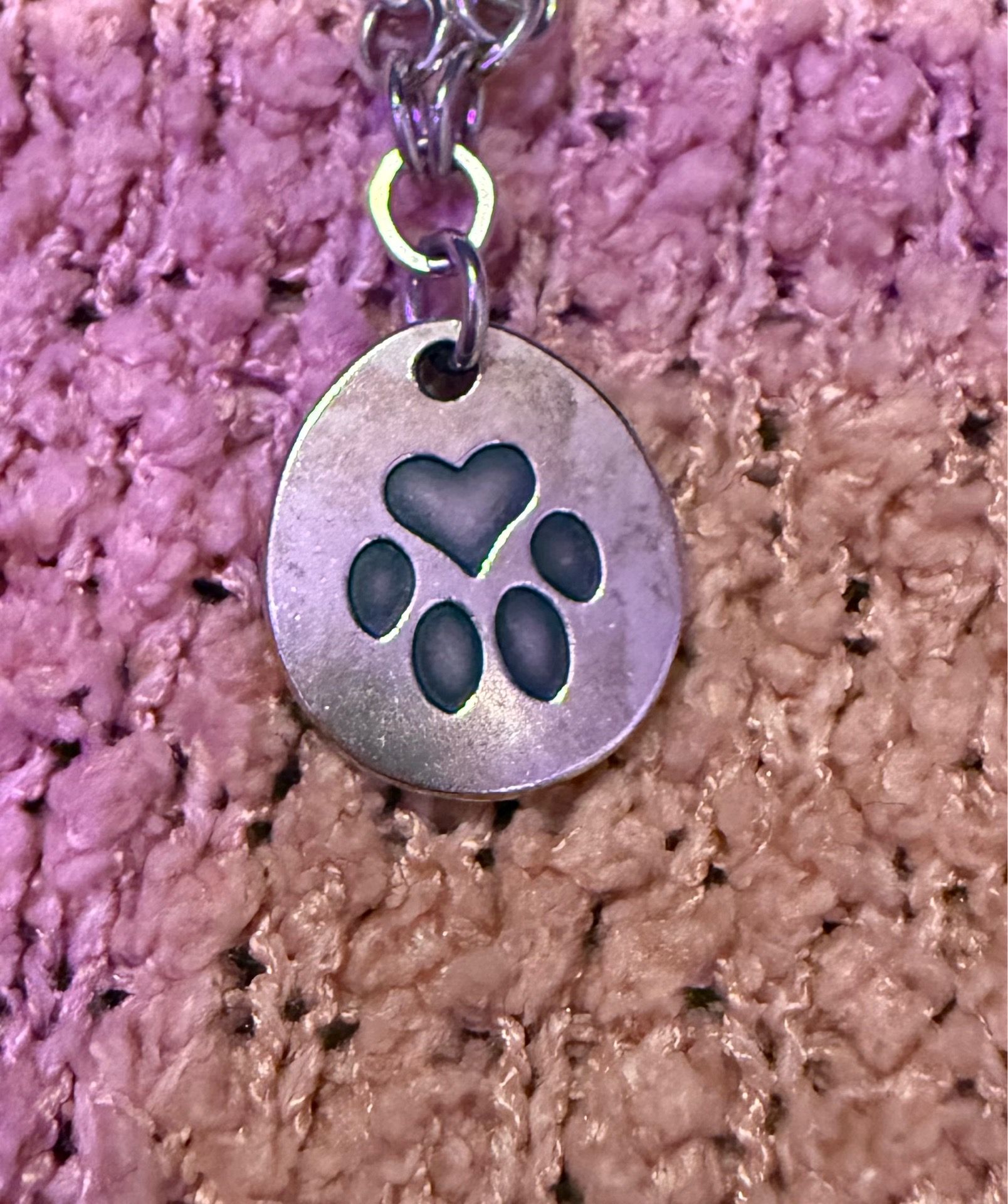 James Avery heart paw tag charm