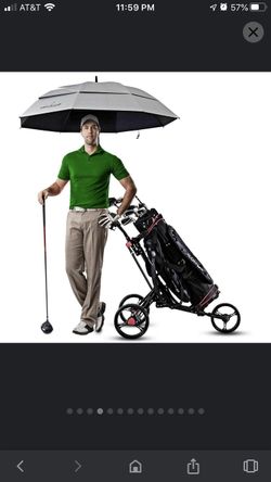 Foldable 3 Wheel Golf Pull Push Cart Trolley