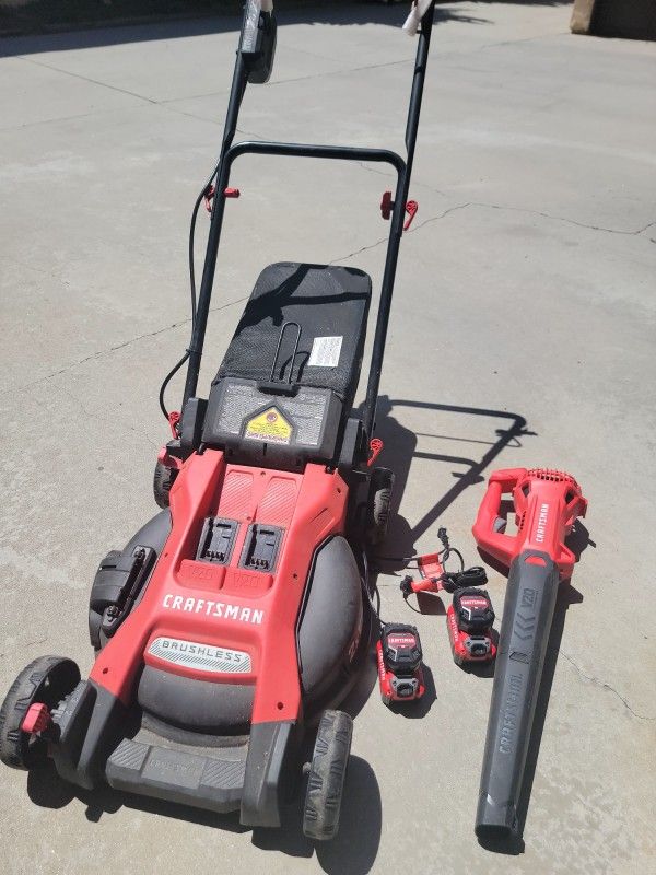 Electric Lawn Mower and Blower 