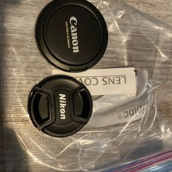 Canon Ultrasonic E-72mm & Nikon LC-58mm Lens Covers 