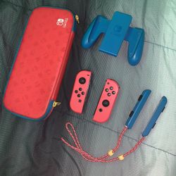Nintendo Switch Joy-Cons Bundle + Case & Grip