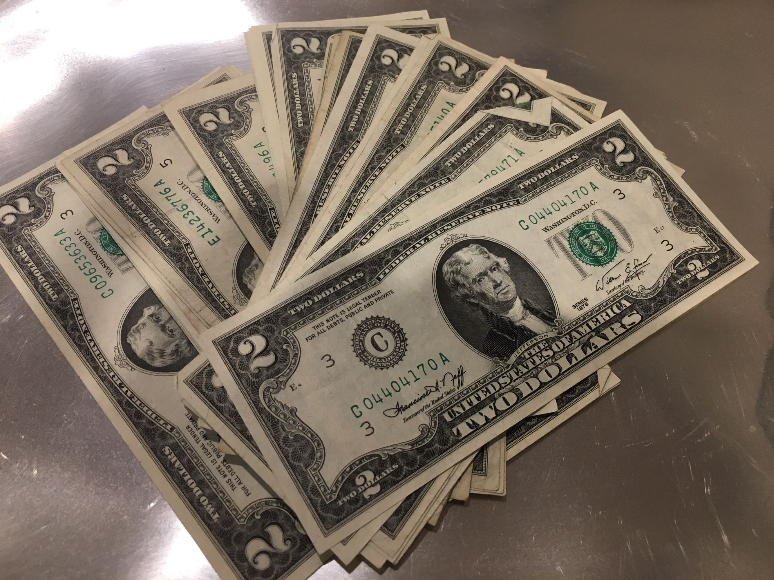 $2 Bills