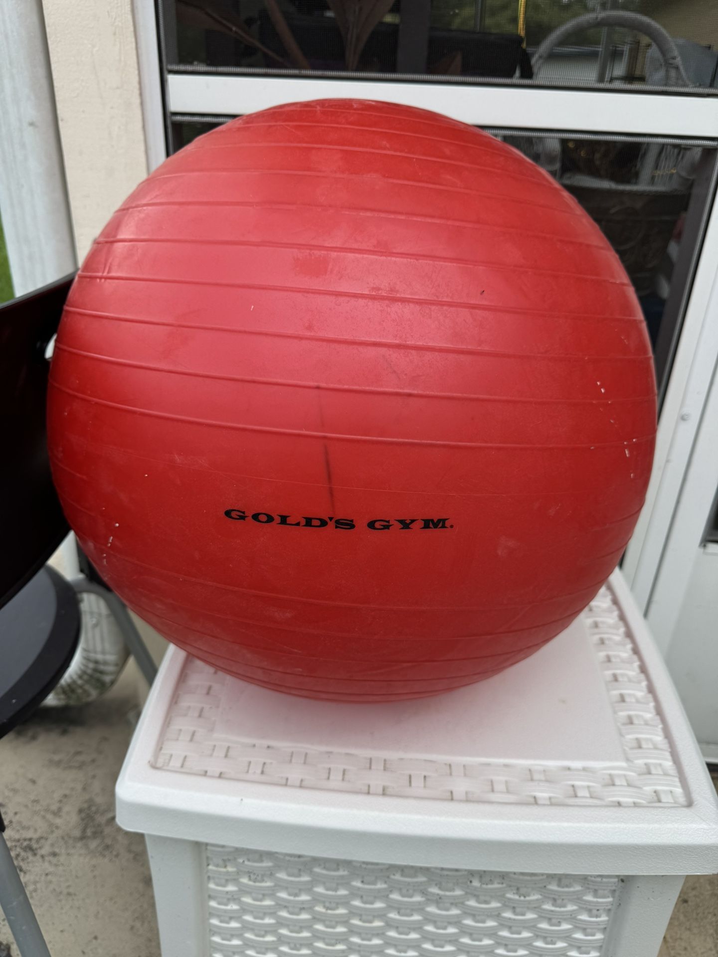 Golds, gym, exercise ball See Also My Hand Weight Set and yoga mat