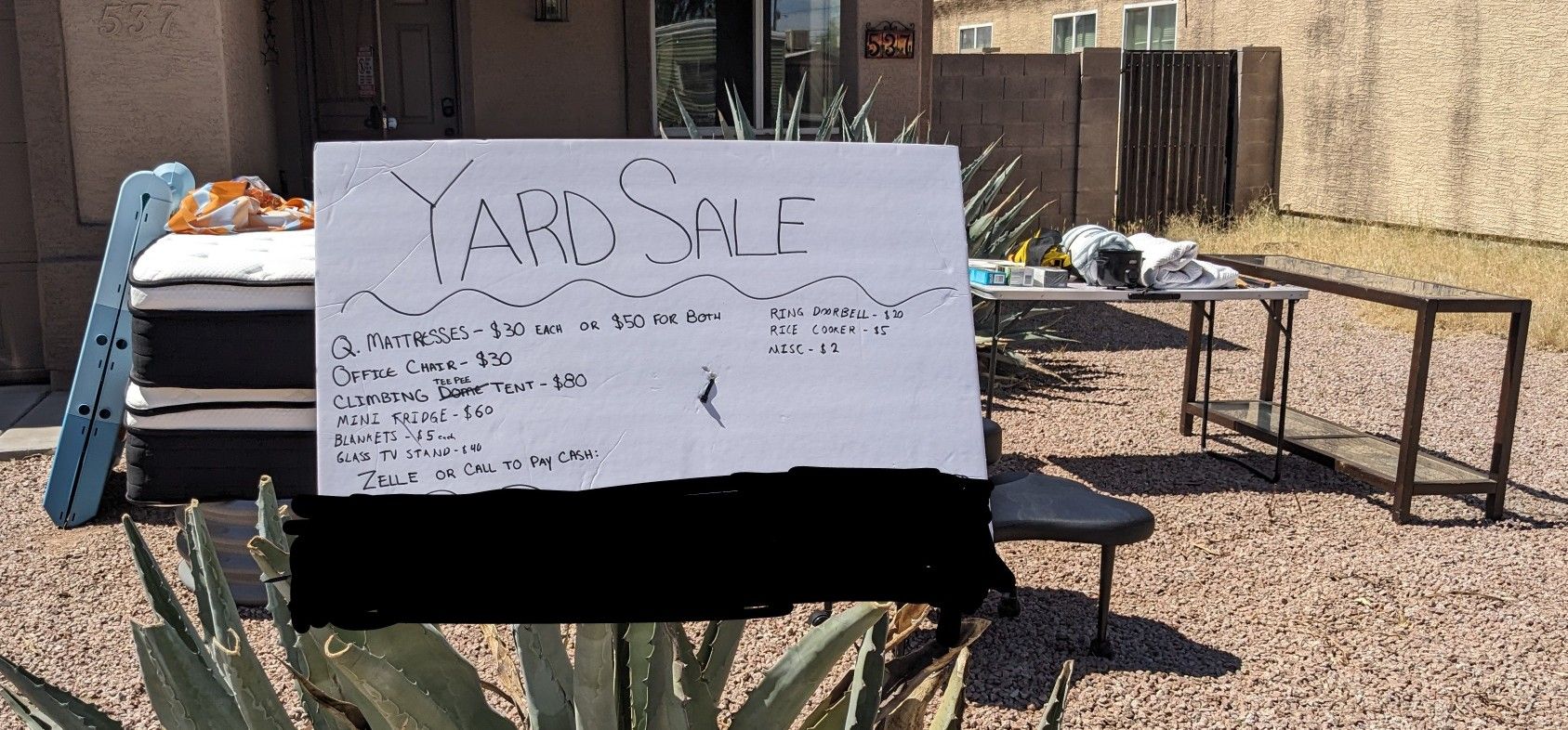 MEMORIAL DAY YARD SALE (24 MAY)