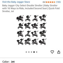 City Select Double Jogger Stroller Great For Twins or Siblings