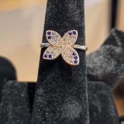 925 Sterling Silver Fashion Ring Size 6