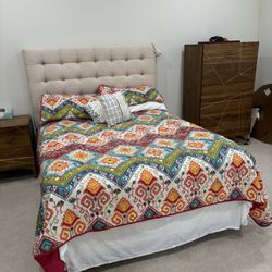 Gently Used Full Size Bed Mattress Headboard Box