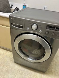 LG True Steam Stainless Steel Gas Dryer