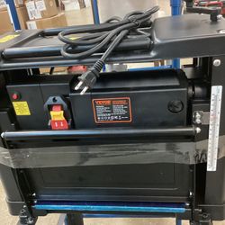 VEVOR Benchtop Thickness Planer, Dual Speed, 13 in. Wide Table, Equipped with Three Blades, 15-Amp 2000W Motor