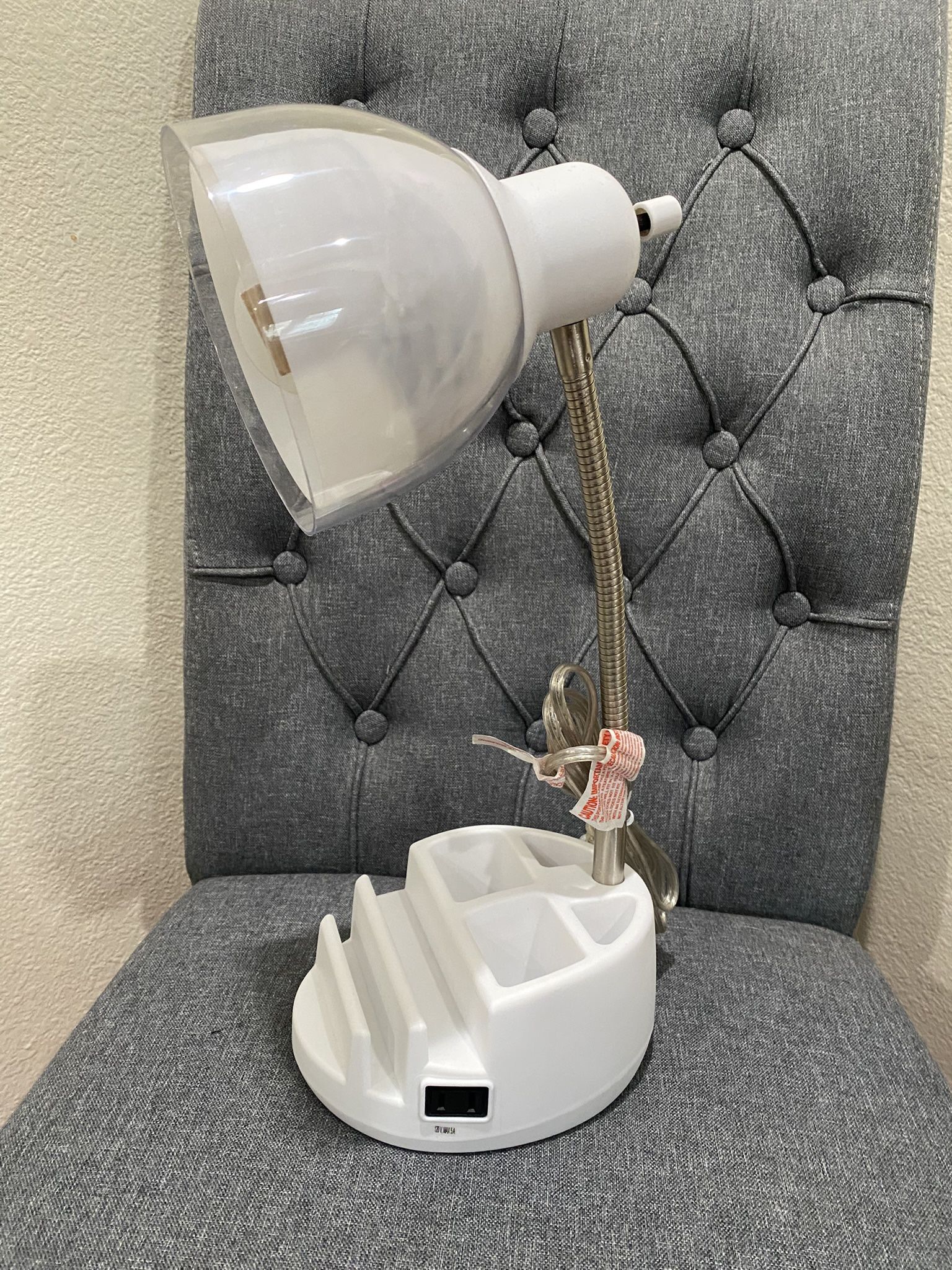 New Home stuff, Desk lamp,fabric bins
