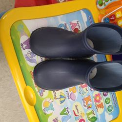 Navy Blue Rqin Boota For Kids Sz 8