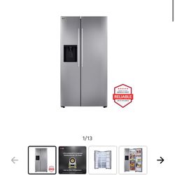 Brand New LG 27 Cu Ft (NEVER OPENED) Side-by-Side Refrigerator In Box - Stainless $1000