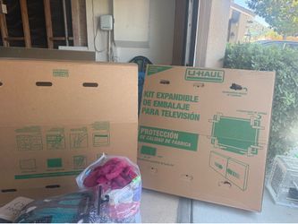 Free TV boxes for moving