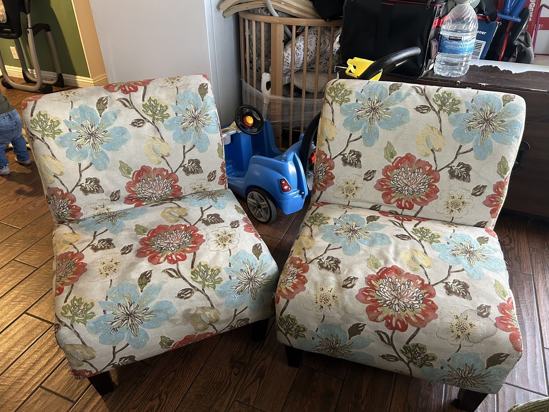 Two Floral Chairs