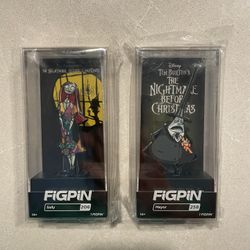 Nightmare Before Christmas FiGPiN Exclusive Set *MINT LOCKED* LE2000 Sally Mayor 206 258 Tim Burton NBC Disney 