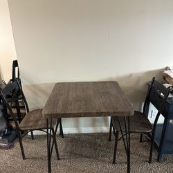 Dining Table With Two Chairs For Sale 